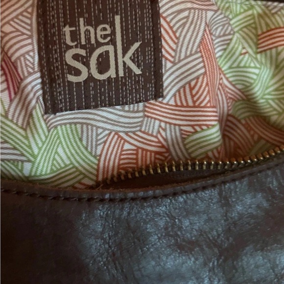 The Sak Espresso Brown Pebble Leather Patchwork Purse - Picture 8 of 8